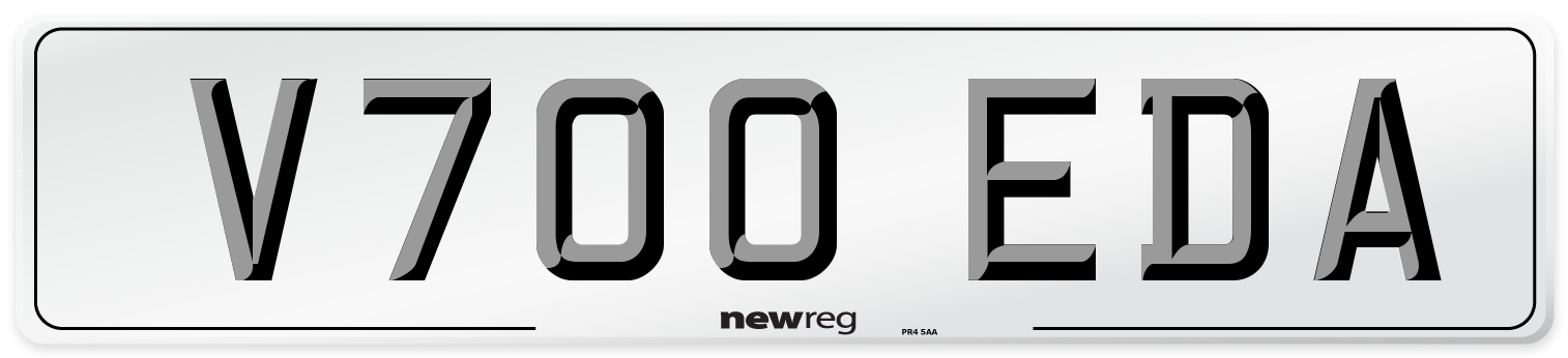 V700 EDA Number Plate from New Reg